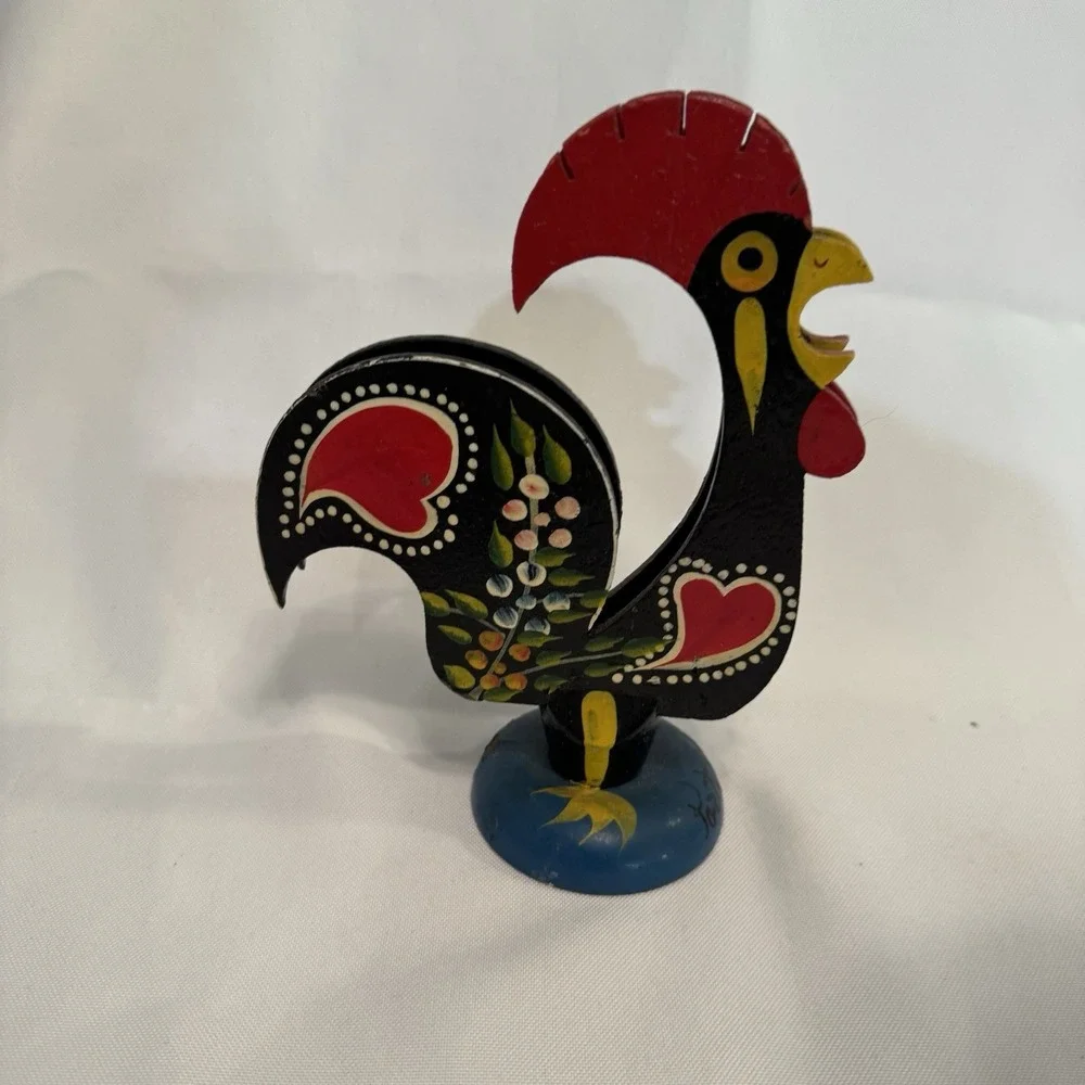 Rooster Letter Or Napkin Holder 7.5